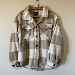 Love Tree Tan Shacket - Small